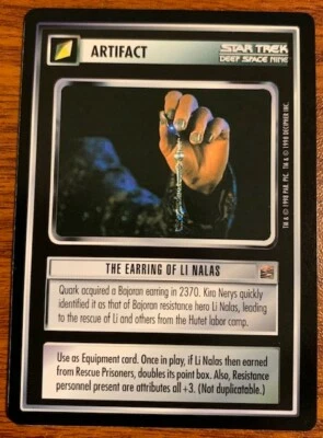 1998 Decipher Star Trek The Dominion Artifact The Earring of Li Nalas - Image 1 of 2