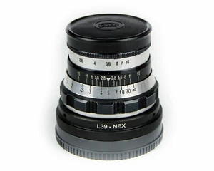 Soviet lens INDUSTAR-61 (2.8/53 mm) Copy Leica Mount M39 - Sony Nex E- mount - Picture 1 of 10