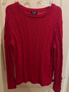 *Vintage* Class Club Kids Pullover Sweater RED Size 20