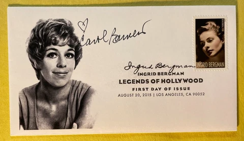 SIGNED CAROL BURNETT FDC AUTOGRAPHED FIRST DAY COVER - THE CAROL BURNETT SHOW Cover