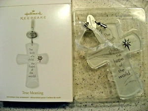 Hallmark Andenken True Meaning Kreuz Weihnachtsschmuck 2011 - Bild 1 von 5