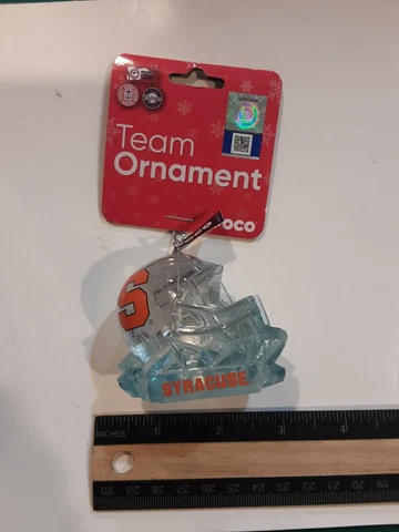 SYRACUSE ORANGE PLASTIC HELMET CHRISTMAS HOLIDAY TEAM ORNAMENT Cover