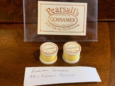 Pearsall's Gossamer Silk Threads - #5 Lemon Yellow - Fly Fishing