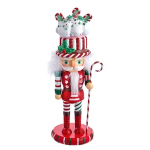 Kurt Adler Hollywood Nutcracker - Cake Hat Nutcracker 10" HA0576C - Picture 1 of 9