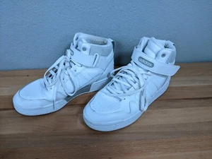 Zapatos de baloncesto Adidas para hombre USADOS Postmove Mid, blancos/blancos/grises, 10 - Imagen 1 de 12