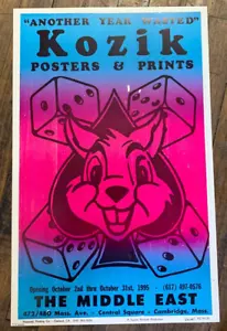 Frank Kozik - 1995 - Another Year Wasted Poster S&N @ The Middle East - Picture 1 of 5