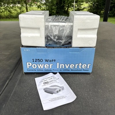 NUEVO OPEN BOX AIM PWRINV1250W inversor de potencia 1250 vatios 3100 pico seno modificado Foto 1 de 4