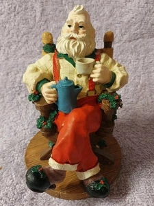 Vintage 1995 Christmas Incense Smoker House of Lloyd Coffee Break Santa Claus - Picture 1 of 5