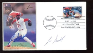 1993 Baseball Envelope With Flair Card Lee Smith Cardinals Both Autographed - Picture 1 of 1