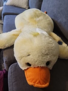 Vintage LARGE 34” Applause Target Yellow Floppy Duck Plush Pillow VGUC ** - Picture 1 of 8