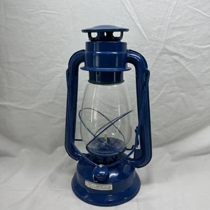 Guardian Great Outdoor Kerosene Lantern Blue Metal 12in Hurricane Lamp w/Box - Picture 1 of 13