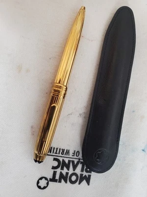 Bolígrafo Montblanc Meisterstuck Mozart solitario chapado en oro Foto 1 de 4