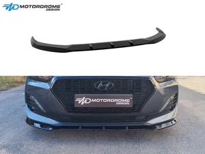 FRONT SPLITTER FOR HYUNDAI I30 MK3 FASTBACK (2016-2020) ABS GLOSS BLACK - Picture 1 of 5