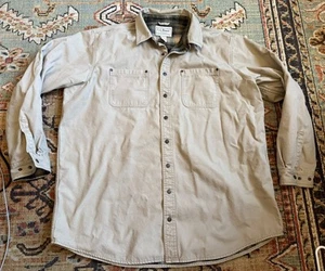 Vintage LL Bean Plaid Lined Outdoor Button Shirt Jacket Shacket • Men’s 2XL Tall - Bild 1 von 7