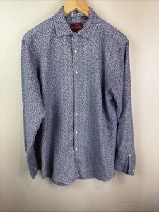 henri christian Langarm Hemd mit Knopfleiste Größe M Blumen AOP faltenfrei - Bild 1 von 8