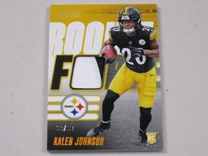 2025 Panini Absolute Rookie Force Gold Patch #KJN Kaleb Johnson 93/99 RC - Picture 1 of 2