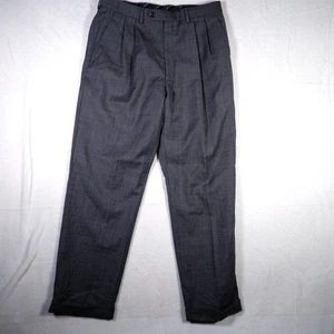 CHAPS graue Anzughose aus Wolle mit Bundfalten 34 x 32 - Bild 1 von 5