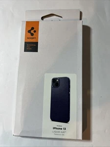 iPhone 13 | Spigen Liquid Air Slim Cover Navy Blue ACS03520 - Picture 1 of 3