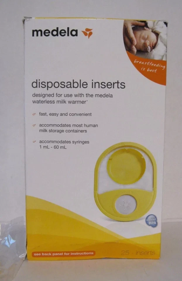 Insertos Desechables Medela para Calentador de Leche Sin Agua Nueva Caja de 25 Medela 87116 Foto 1 de 1