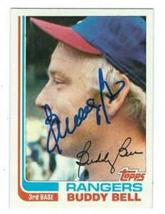 Autographed Buddy Bell 1982 Topps Texas Rangers card #50 w/ Show Ticket - Picture 1 of 1