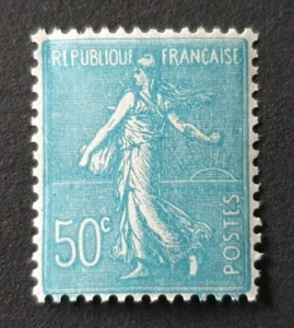1929-38 FRANCE REP FRANCAISE SOWER SEMEUSE 50C VF MNH - Picture 1 of 2