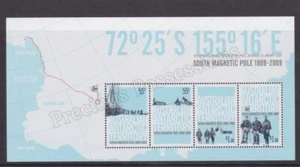 AUSTRALIAN ANTARCTIC AAT SG MS189 MNH MINT 2009 STAMP SHEET SOUTH MAGNETIC POLE - Picture 1 of 1