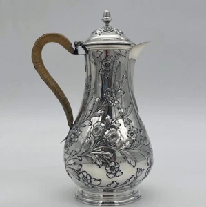 Mitte des 18. Jahrhunderts antike George II silberne Kaffee-/Milchkanne London 1759 William & - Bild 1 von 8