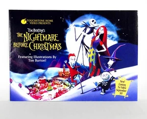 Nightmare Before Christmas Touchstone 1993 VHS Promo - Illustrated by Tim Burton - Picture 1 of 6