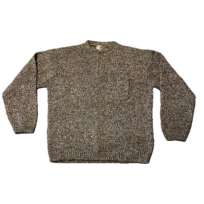 Suéter De Colección The Territory Ahead 1/4 Cremallera Para Hombres L Bohemio Mezcla de Lana Moteada Foto 1 de 4