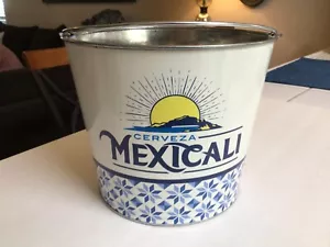 NEU Mexicali Cerveza Metall Bier Eiskübel 7" mit Griff Werbung 771A - Bild 1 von 5