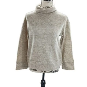A New Day Womens XS Beige Mock Neck Pullover Sweater Soft Knit Long Sleeve Cozy - Picture 1 of 5