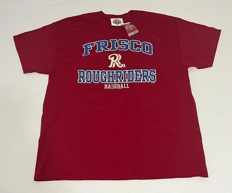 Frisco RoughRiders (Texas Rangers) Minor League Baseball T-Shirt XL NEW W/Tag Cover
