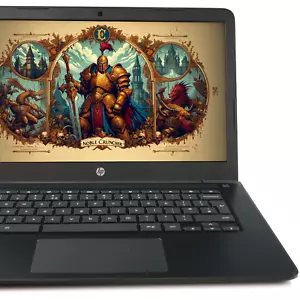Fast HP Chromebook AMD Processor 14" Screem Chrome OS Laptop Notebook - Picture 1 of 10