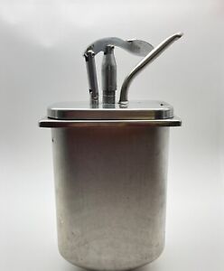 Vintage Stainless Steel Soda Fountain Chocolate Syrup Dispenser 