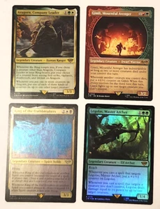Mtg Lotr Aragorn, Company Leader + 3 Other Cards Rare - Picture 1 of 1
