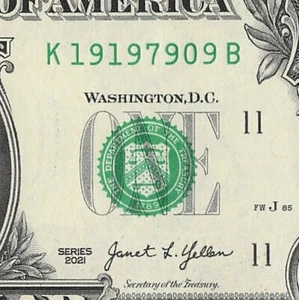 SEP 19 1979 Birthday Date Note Fancy Serial Number One Dollar Bill 09 19 1979 - Picture 1 of 11