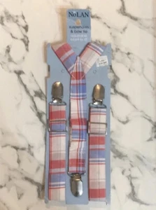 Infant-4T Suspenders Plaid Birthday Party Holiday Photo Newborn Baby Toddler Boy - Picture 1 of 4
