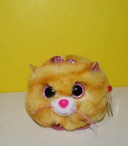 Neu 2020 TY Puffies 4" TABITHA die orange Katze Plüschtier Neu mit Etikett Kuscheltier Spielzeug - Bild 1 von 2