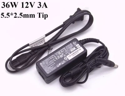 Original Delta 36W 12V 3A Laptop Charger ADP-36CH B 5.5*2.5mm AC Power Adapter - Image 1 of 4