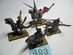 Warhammer Dark Elves Elf metal Cold One Knights raptor riders B493 - Picture 1 of 4