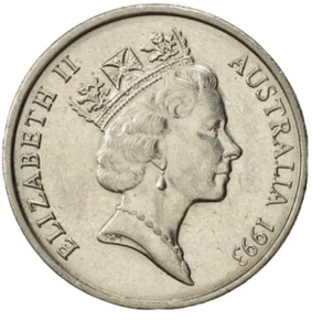 1993 AUSTRALIAN 10 CENT COIN | QEII | LYREBIRD | CIRCULATED DECIMAL CURRENCY - Picture 1 of 2