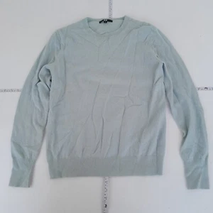 UNIQLO Jumper Large Blue Womens Round Neck Tight Knit 100% Cashmere - Picture 1 of 10