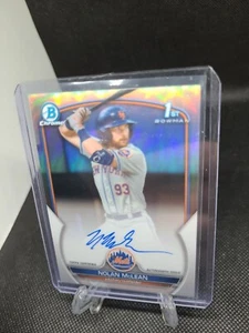 2023 Nolan McLean Bowman Draft NM 1st Chrome Refractor Auto With Signed Ball! - Bild 1 von 4