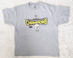 NFL 2008 AFC Conference Champions Pittsburgh Steelers T-Shirt XL grau - Bild 1 von 8