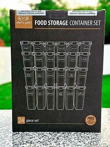 Airtight Food Storage Containers Set with Lids (24 Pack) for Kitchen and Pantry 