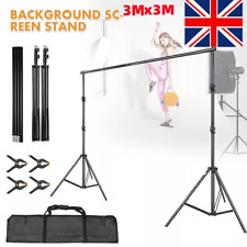 10FT 3×3M Large Backdrop Stand Kit Professional Photography Background Studio