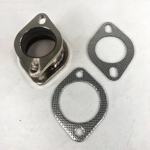 3-inch to 2.5-inch Mild Steel Flange Adapter 2 Bolts with Gasket, 1.9" Height - Picture 1 of 16