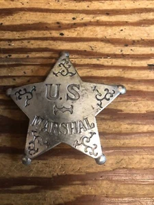 Badge: Large Star, U. S. MARSHAL, Lawman, Police, Old West 21 - Picture 1 of 1