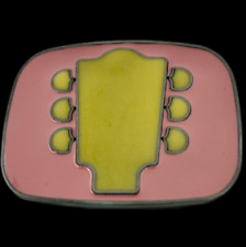 Glow in the Dark Cool Pink Guitar End Belt Buckles