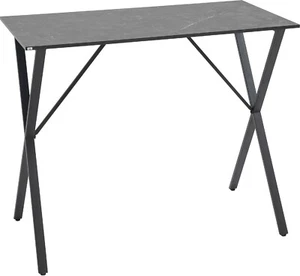 Tavolo Alto Stile Moderno Industriale in Legno e Acciaio 120x60x102 cm DecHome - Foto 1 di 9